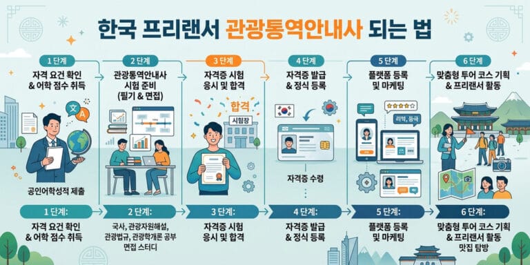 2026년 대비 프리랜서 관광 가이드 활동 방법 및 자격증 취득 전망