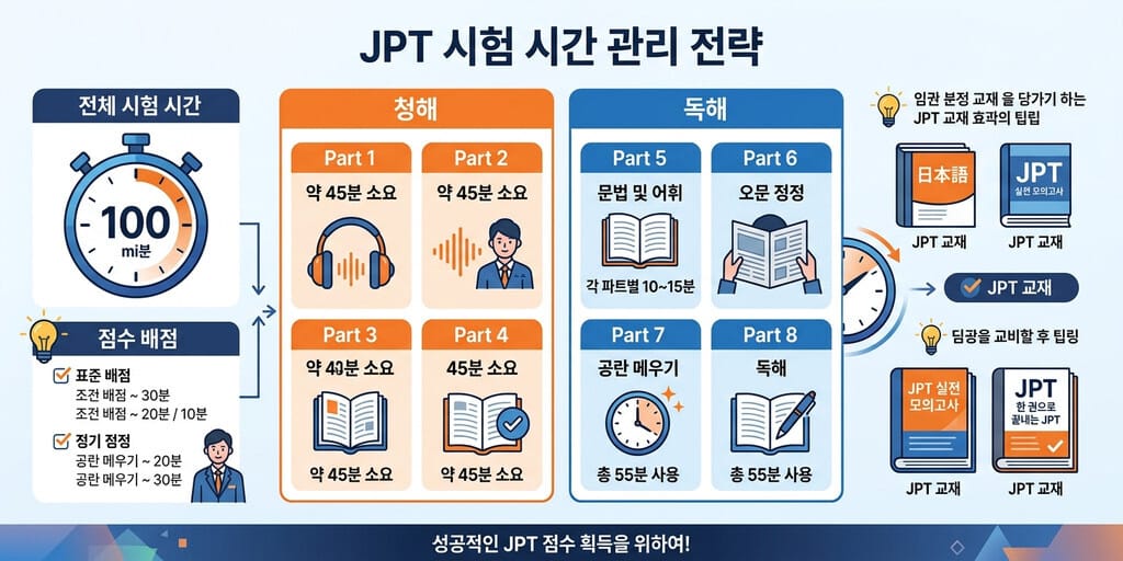 JPT 공식 기출문제집 - JPT 100분 시간 단축을 위한 독학 공부법 요약
