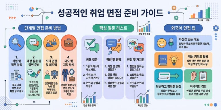 실기 면접 대비 예상 질문 리스트 및 외국어 답변 연습 팁 (2026년 최신)