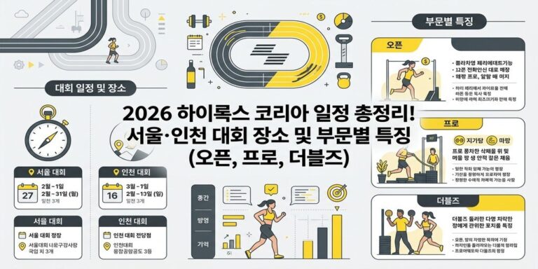 2026 하이록스 코리아 레이스 완전 가이드: 서울 인천 대회 일정과 부문별 완주 전략