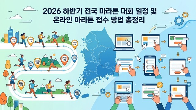 2026년 하반기 전국 마라톤 대회 일정 총정리 및 서버 마비 뚫는 광클 접수 노하우