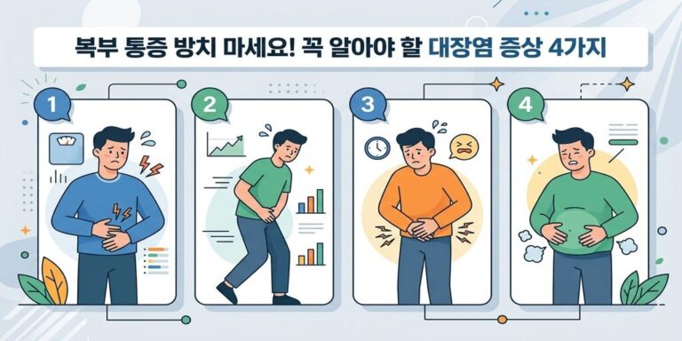 단순 배탈 아닌 대장염 증상? 장이 보내는 4가지 경고 신호와 골든타임 대처법