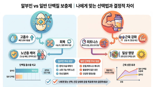 알부민 단백질 보충제 차이 완벽 비교: 내 몸에 필요한 맞춤 영양 솔루션