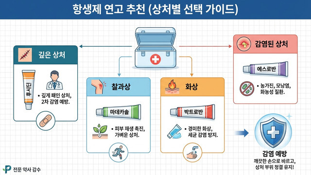 상처 유형별 맞춤 항생제 연고 선택법과 부작용 없는 올바른 사용 가이드