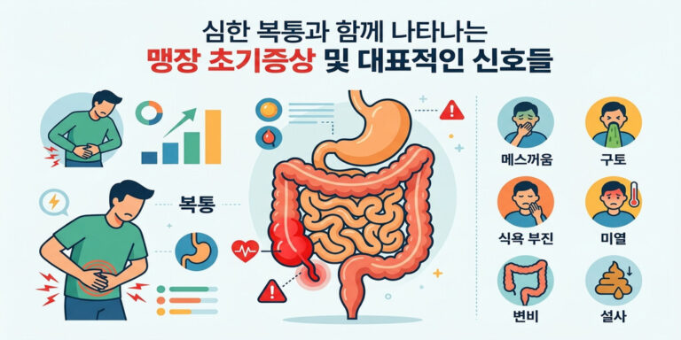 오른쪽 아랫배 콕콕 쑤신다면? 맹장 초기증상 구분법 및 응급 대처 가이드