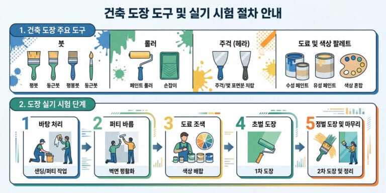 2026년 대비 필기 없이 실기로만 따는 건축도장기능사 합격 수기 리포트