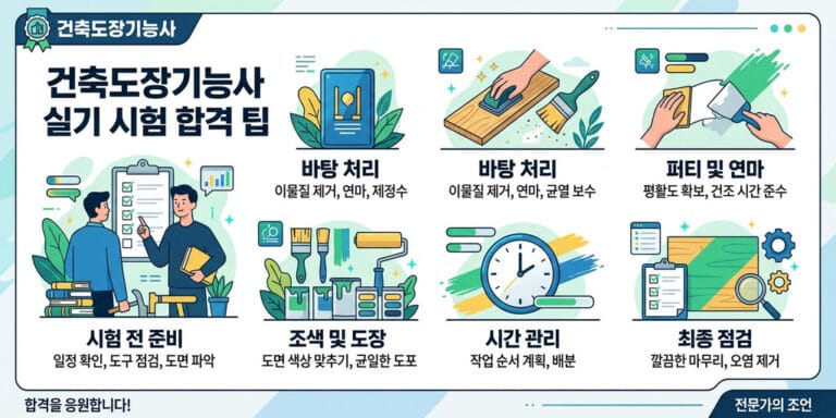 2026년 주목! 건축도장기능사 실기 시험장 유의사항 및 실격 방지 팁
