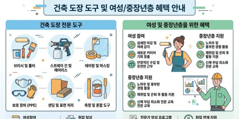 [2026] 여성 및 중장년층 인기 자격증 건축도장기능사 미래 전망