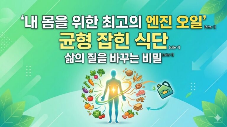 하루 한 끼로 시작하는 몸의 대반전, 균형 잡힌 식단이 선사하는 5가지 건강 기적