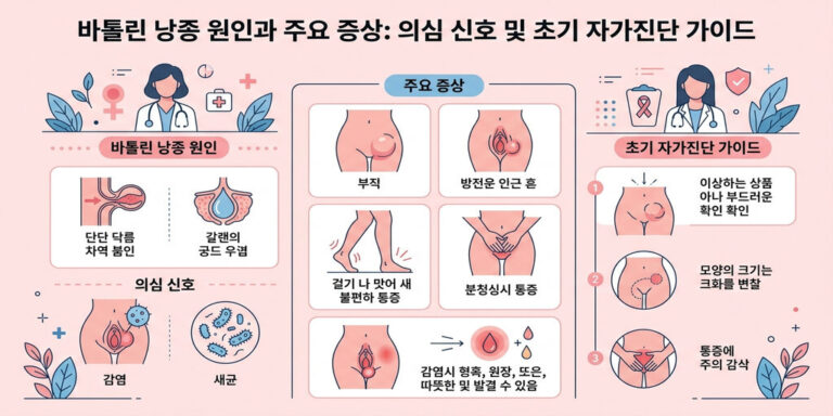 질 입구 혹의 정체? 바톨린 낭종 원인부터 초기 자가진단 및 완화법까지