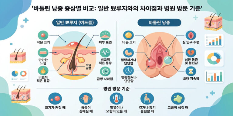 질 입구 멍울, 혹시 바톨린 낭종일까? 뾰루지와 구분법 및 병원 방문 기준
