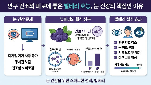 빌베리 효능 - 눈 건강과 안구건조증 완화에 도움을 주는 북유럽 야생 빌베리