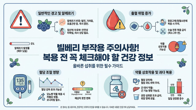 빌베리 부작용 - 빌베리 영양제 복용 전 주의해야 할 부작용 가이드