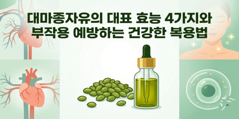 대마종자유 효능 4가지와 부작용 줄이는 올바른 복용법 가이드