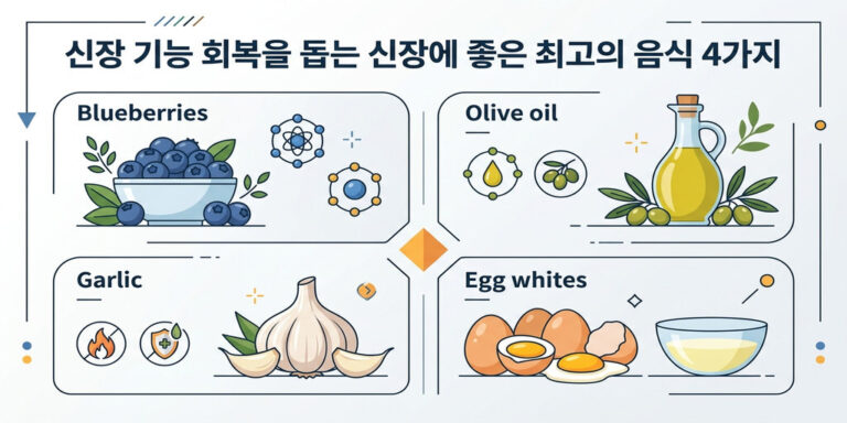 망가진 콩팥 살리는 반전 식단! 신장 기능 회복 음식 TOP 4와 필수 관리법